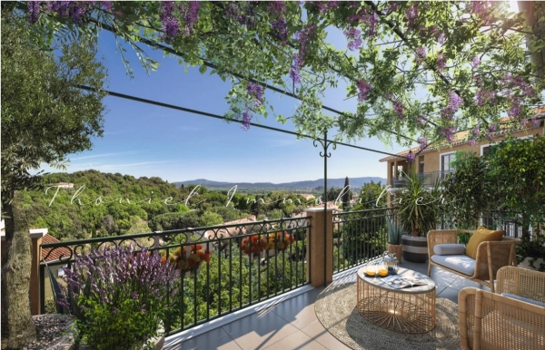 For sale apartment Grimaud - For sale: New 2-bedroom flat in new residence in Grimaud village