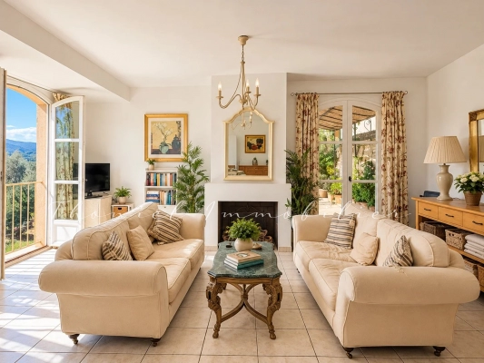 Vente maison, villa Grimaud - Maison de village 3 chambres avec terrasses et vue panoramique à vendre à Grimaud village