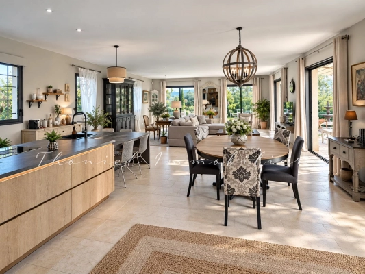à vendre maison, villa Grimaud - Villa récente de plain-pied à vendre, à 5 minutes du village de Grimaud